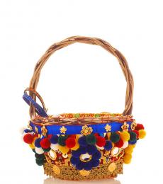 Dolce & Gabbana Multicolor Crystal Mini Bucket Bag
