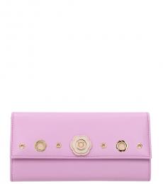 Salvatore Ferragamo Light Pink Embellished Wallet