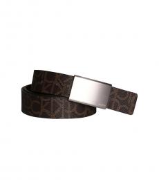 Calvin Klein Dark Brown Reversible Harness Belt