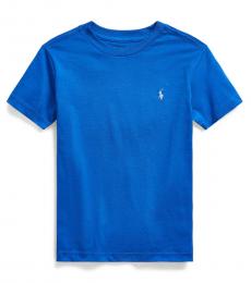 Ralph Lauren Little Boys Travel Blue Crewneck T-Shirt