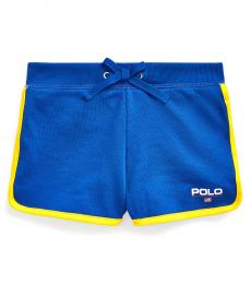 Ralph Lauren Little Girls Cruise Royal Graphic Shorts