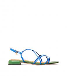 Tory Burch Duchess Blue Arugula Penelope Flats