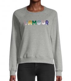 Rebecca Minkoff Light Grey Crew Neck Sweatshirt