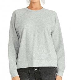 Rachel Roy Heather Grey Eyelet Back Sweatshirt