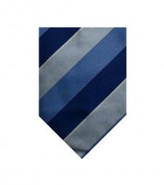 Blue Grey Stripe Tie