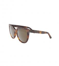 Etro Brown Havana Cat Eye Sunglasses