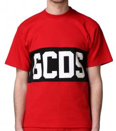 Gcds Red Logo Graphic T-Shirt