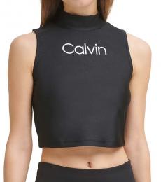 Calvin Klein Black Logo Crop Top