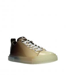 Giuseppe Zanotti Brown Blabber Patent Leather Sneakers