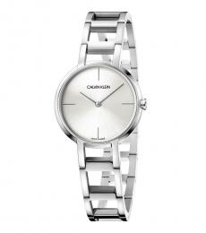 Calvin Klein Silver Cheers Quartz Dial Watch