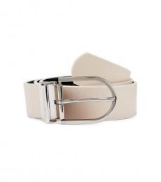 Vince Camuto Off White Reversible Belt