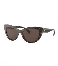 Versace Dark Brown Butterfly Sunglasses