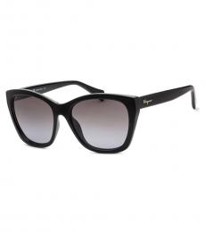 Ferragamo Black Gradient Sunglasses