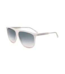 Isabel Marant White Pilot Sunglasses