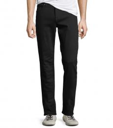 7 For All Mankind Black Standard Straight-Leg Jeans