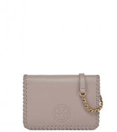 Tory Burch French Grey Marion Small Crossbody