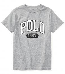 Ralph Lauren Little Boys Andover Heather Jersey Graphic T-Shirt