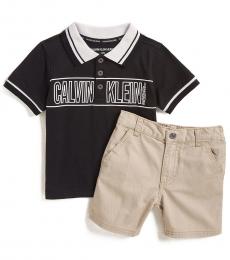 Calvin Klein 2 Piece Polo/Shorts Set (Baby Boys)