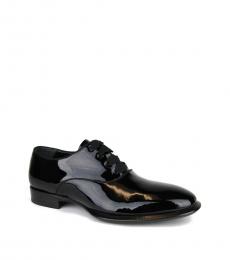Alexander McQueen Black Patent Leather Lace Ups