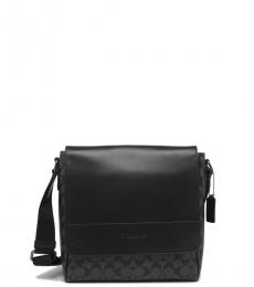 Coach Charcoal Houston Map Large Messenger Bag