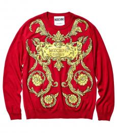 Red Roman Logo Sweater