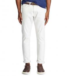 Ralph Lauren White Stretch Slim Straight Jeans