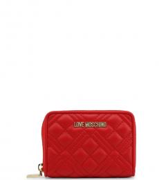 Red Quilted Wallet