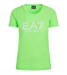 Emporio Armani Neon Green Logo T-Shirt