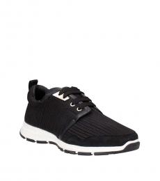 Black Fabric Sneakers