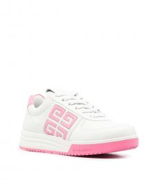 Givenchy White Pink G4 Runner Sneakers