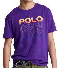 Ralph Lauren Purple Classic-Fit Logo Jersey T-Shirt
