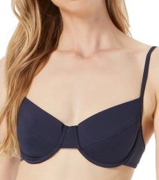 Michael Kors Navy Blue Underwire Bikini Top