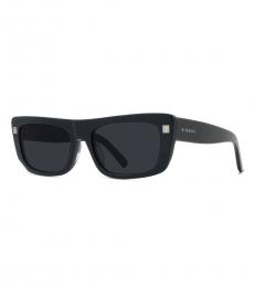 Givenchy Black Grey Rectangular Sunglasses