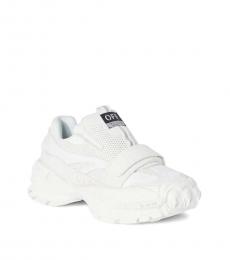 Off-White White Slip-On Logo Sneakers