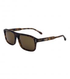 Isabel Marant Brown Havana Rectangular Sunglasses
