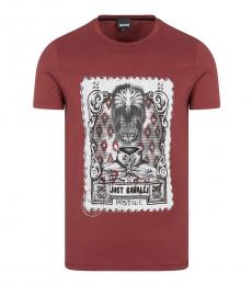 Just Cavalli Cherry Front Graphic Logo T-Shirt