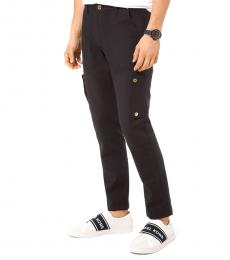 Michael Kors Black Stretch-Cotton Cargo Pants