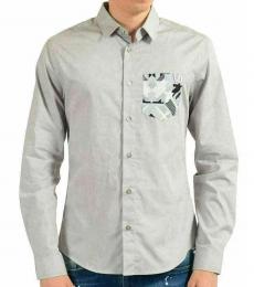 Versace Jeans Couture Grey Slim Long Sleeve Casual Shirt