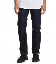 7 For All Mankind Dark Blue Standard Straight Jeans