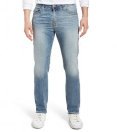 AG Adriano Goldschmied Blue Everett Slim Straight Jeans