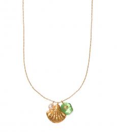 Tory Burch Gold Charm Pendant Necklace