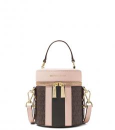 Michael Kors Dark Brown Bedford Mini Bucket Bag