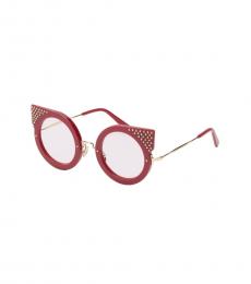 Philipp Plein Red Cat Eye Sunglasses