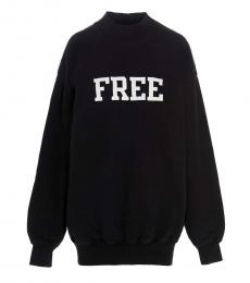 Balenciaga Black Crewneck Sweatshirt
