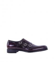 Dolce & Gabbana Sangria Tri-buckle Dress Shoes