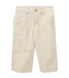 Ralph Lauren Baby Boys Tan Flat-Front Chinos
