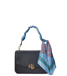 Ralph Lauren Navy Blue Madison Mini Satchel