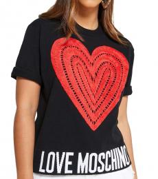 Love Moschino Black Logo Detail Top