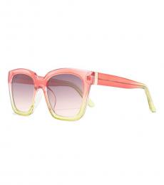 Vince Camuto Coral Yellow Square Sunglasses