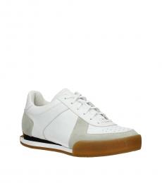 Givenchy White Leather Low Sneakers